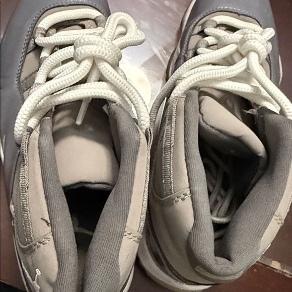 Jordan Gray and White High-Top Sneakers - Picture 6 of 7